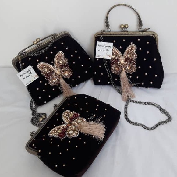 کیف جواهر دوزی شده با دست. خرید مستقیم از تولید کننده 