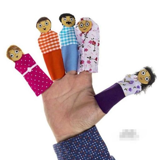 عروسک انگشتی مدل خانواده ، عروسک انگشتی ، انگشتی خانواده ، بازی فکری عروسک های انگشتی