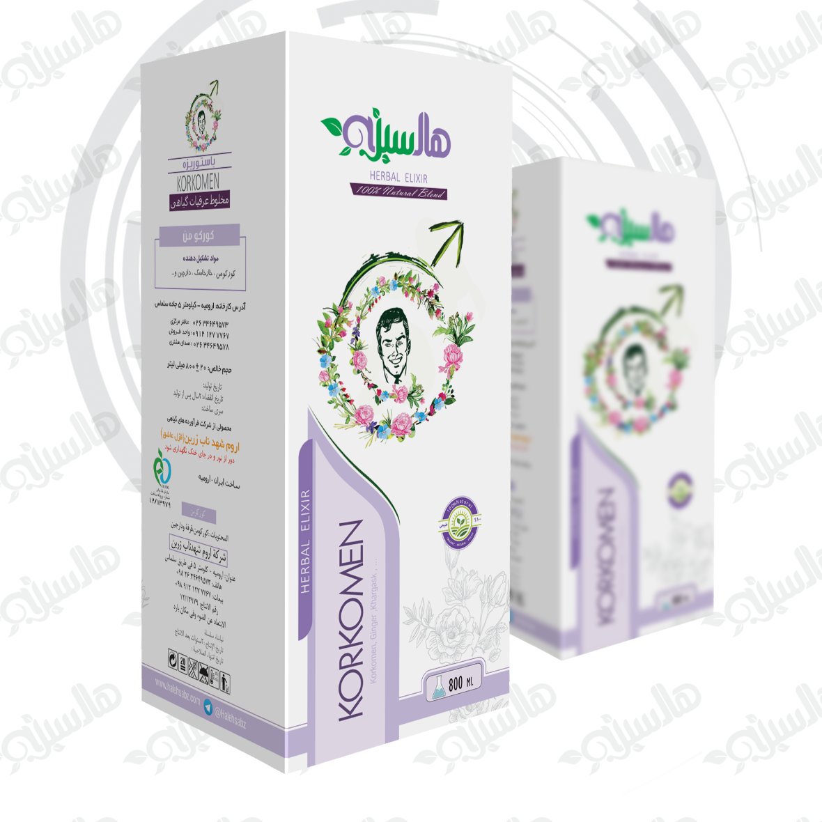 بهبود دهنده سردمزاجی و تقویت قوای آقایان عرق کورکومن کد1 آقای عطار