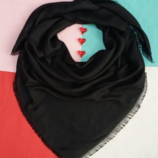 روسری مشکی ژاکارد در دو طرح