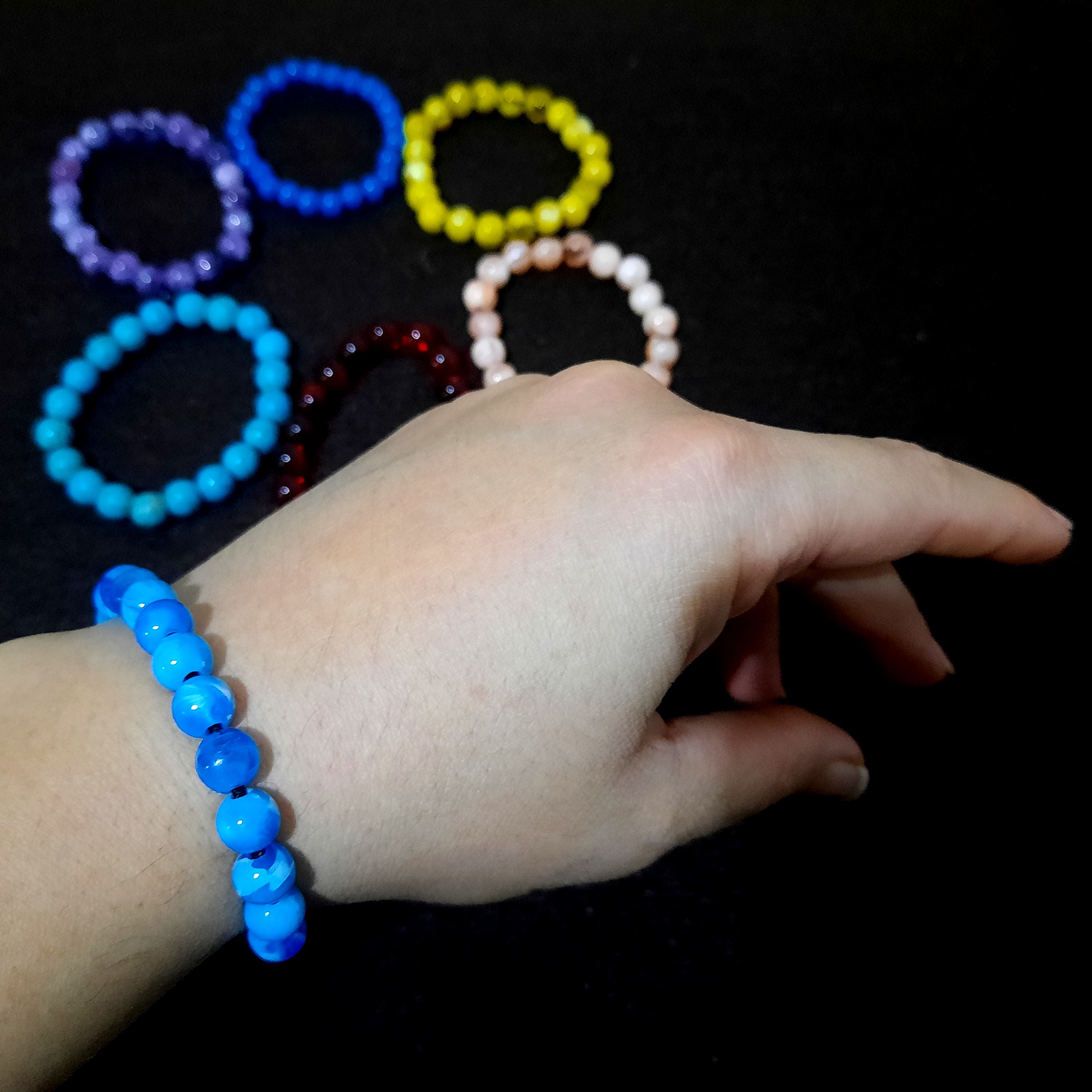 پک 10عددی دستبندهای  رنکی رنگی جذاب و دلبر  ( گیفت)