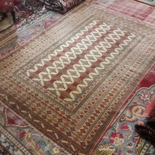 فرش دستبافت ترکمن سایز 140×200