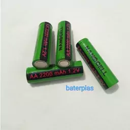 باتری شارژی قلمی سرتخت 1/2v نانوسل 2200mAh