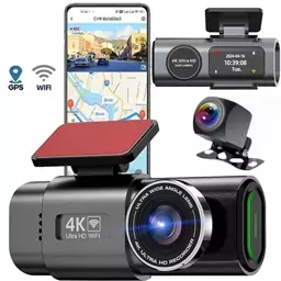 دوربین خودرو برند DISCOVERY با کیفیت ULTRA HD 4K به همراه GPS