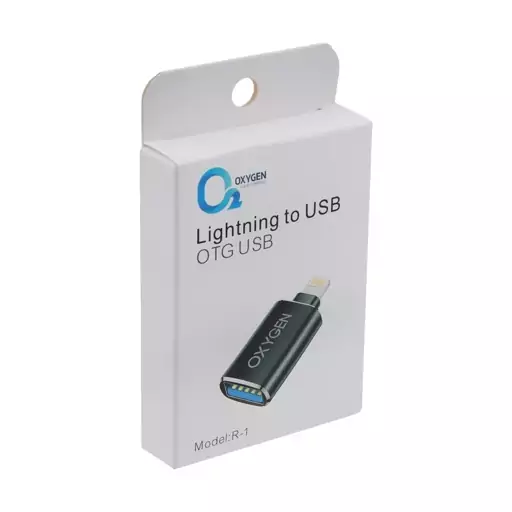 مبدل OTG لایتنینگ اکسیژن مدل OXYGEN Lightnin to USB R-1