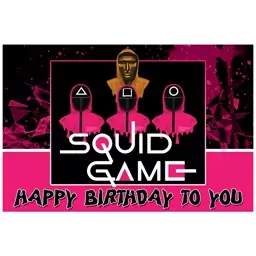 بنر تم تولد بیم بوم طرح بازی مرکب Squid Game کد 05