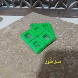 رنگ شمع مکعبی رنگ سبز فلور