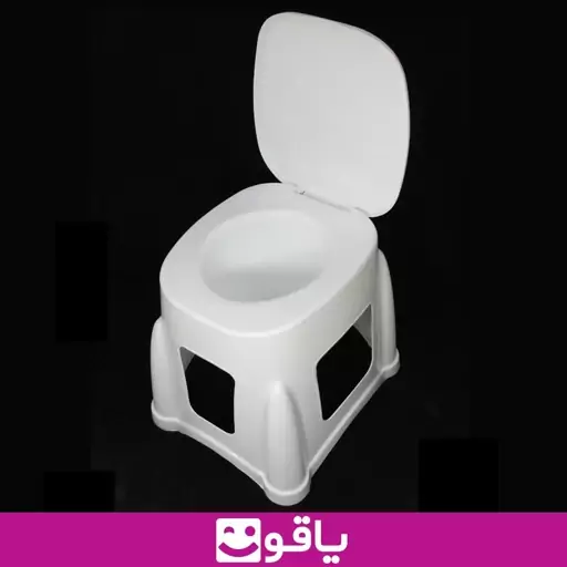 توالت فرنگی دورباز طرح گل توالت فرنگی پلاستیکی سیار تیوان طب تجهیزات پزشکی یاقوت 401511