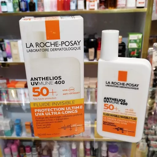 فلوئید ضد آفتاب لاروش پوزای بی رنگ آنتلیوس  spf50