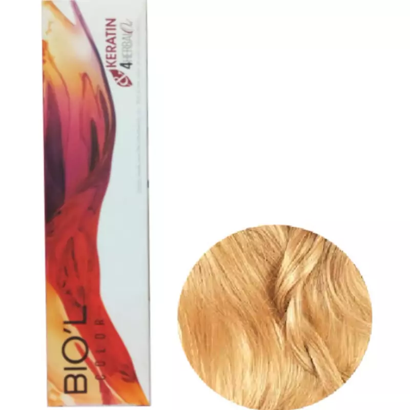 رنگ موبیول BIoL شماره8- 11بلوندپلاتینه شکلاتی روشن این رنگ مو با پوشش کامل تارهای سفید و خاکستری مو را درخشان میکند
