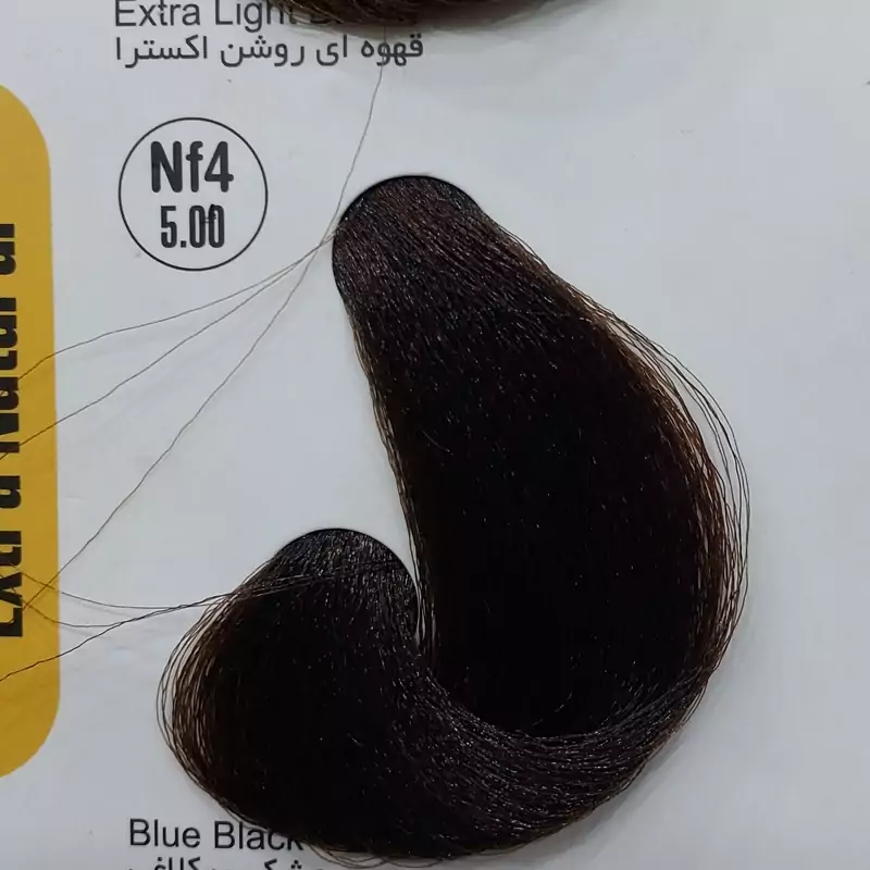 رنگ موی 100 میل دوبینا شماره NF4 قهو ای روشن قوی و اکسترا 5.00
