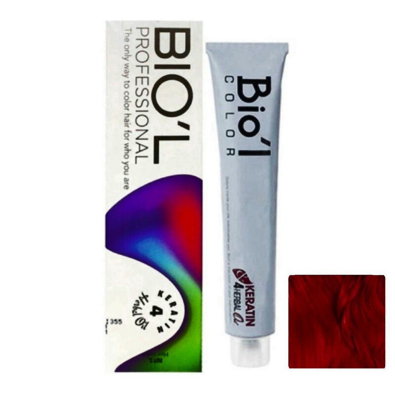 رنگ مو بیول سری BURGUNDY RED شماره 4.62 (بسته 5 عددی - 5 تیوبی) حجم 100 میلی لیتر رنگ قرمز بورگاندی خیلی تیره