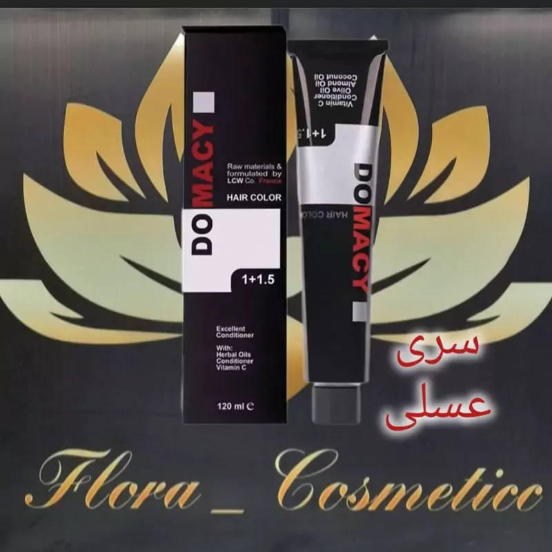 رنگ موی دوماسی ( DOMACY ) سری رنگ های عسلی شمل 3 شماره ( 120 ML )