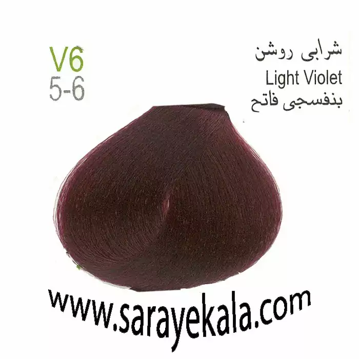 رنگ مو بیس کالر V6 سرابی روشن