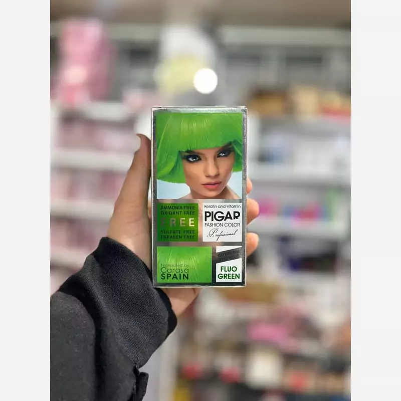 رنگساژ ژله ای فانتزی FLUO GREEN پیگار