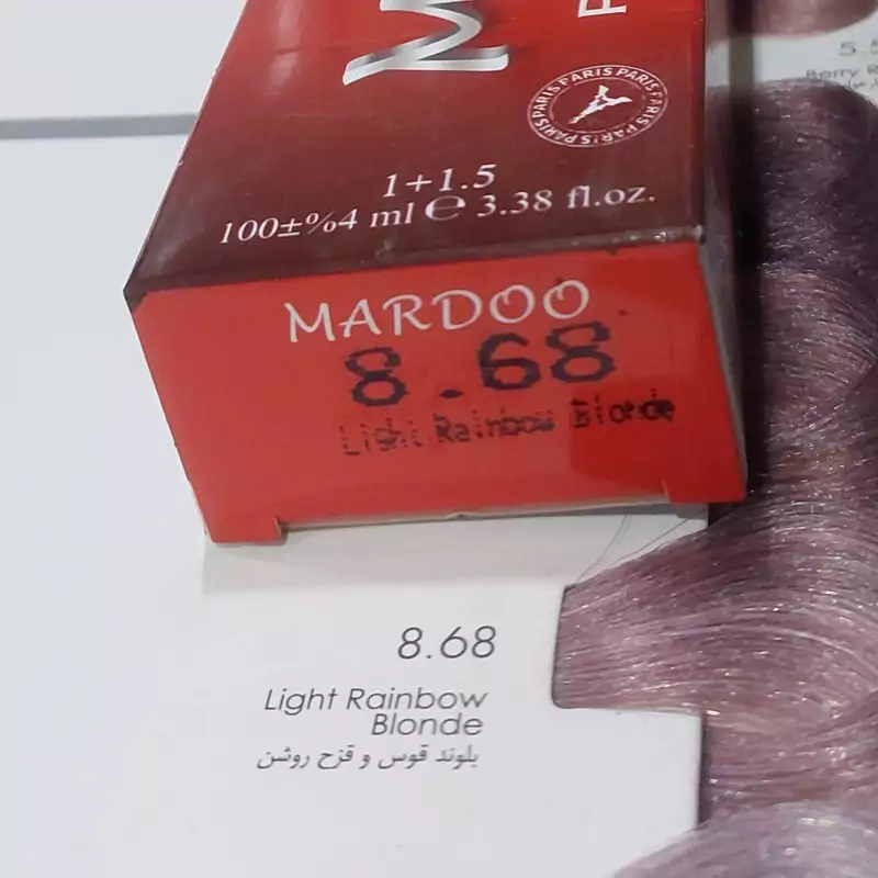 رنگ مو ماردو 8.68 بلوند قوس قزه روشن