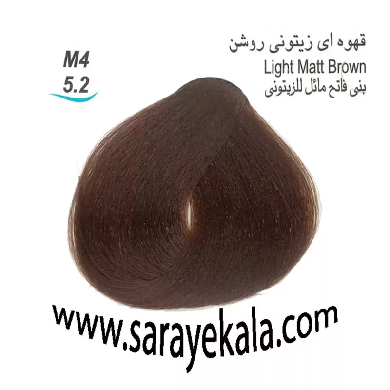 رنگ مو لورینت M4 قهوه ای زیتونی روشن