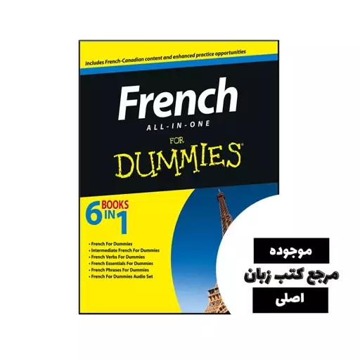 کتاب French All in One For Dummies- کیفیت عالی