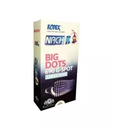 کاندوم خاردار ناچ کدکس مدل BIG DOTS بسته 10 عددی