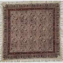 رومیزی قلمکاری(طرح ترمه) سایز100در100