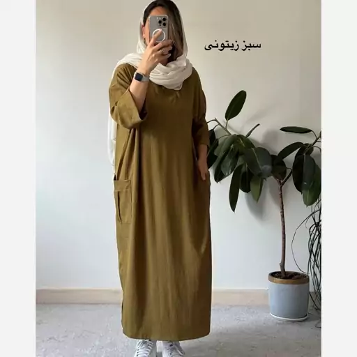 مانتو کفتان بلند زنانه جنس مایکرو سایز بزرگ