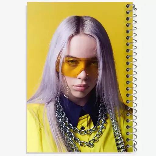 دفتر نقاشی 50 برگ خندالو طرح بیلی آیلیش Billie Eilish  کد 2781