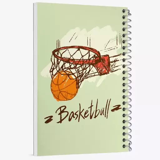 دفتر نقاشی 50 برگ خندالو طرح بسکتبال Basketball کد 26442