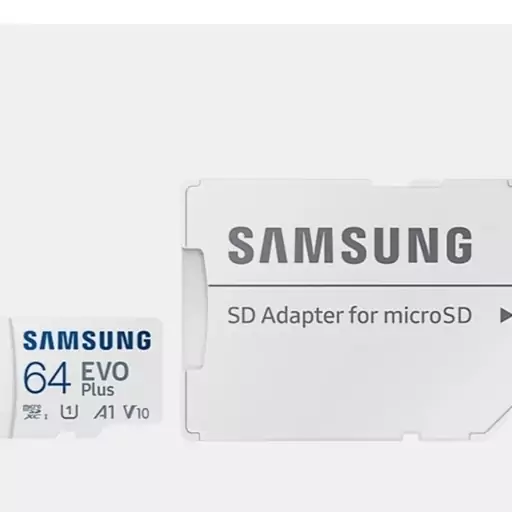 کارت حافظه MicroSDXC سامسونگ مدل Samsung EVO Plus UHS-I U1 A1 V10 ظرفیت 64 گیگابایت