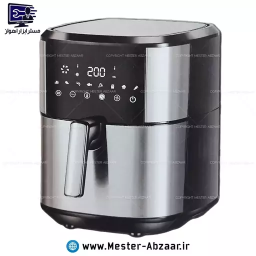 سرخ کن هواپز 10 لیتری لمسی بدون روغن 2200 وات دیجیتالی تفال سرخکن استیل مدل TEFAL EY805B