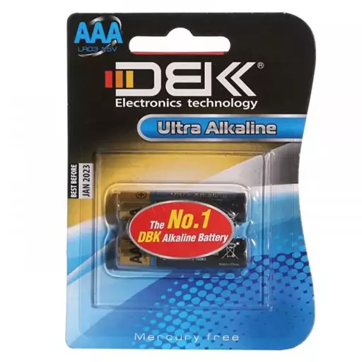 باتری نیم قلمی DBK Ultra Alkaline LR03 بسته 2 عددی