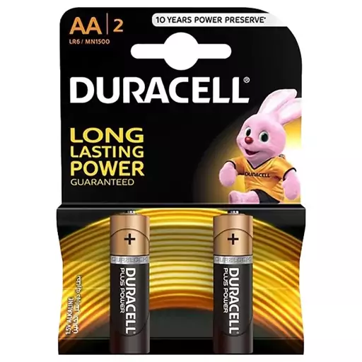 باتری قلمی آلکالاین دوراسل Duracell LR6 بسته 2 عددی