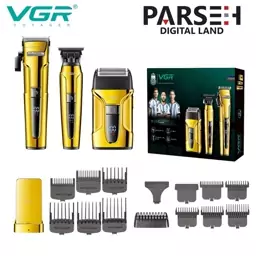 ست ماشین اصلاح سه قلو وی جی آر V-694 پک طلایی