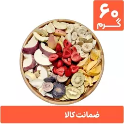 باکس مخلوط میوه خشک پفکی 60 گرمی (فریز درایر freeze-dried)