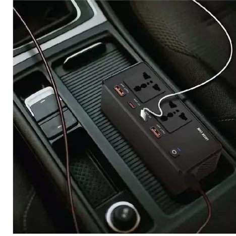  اینورتر و مبدل برق فندکی ماشین 200 وات گرینGreen Lion GC-200 Car Inverter