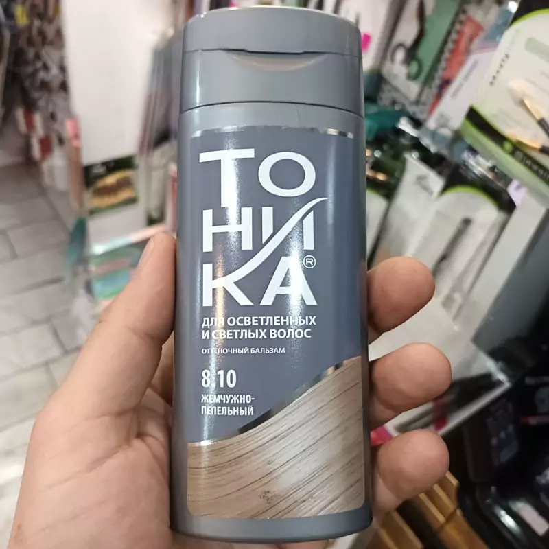 شامپو رنگ تونیکا شماره 8.10 خاکستری مرواریدی