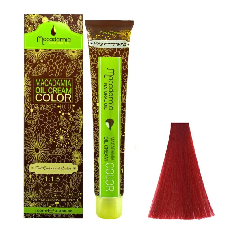 رنگ مو ماکادامیا شماره 6.666 حجم 100 میلی لیتر رنگ قرمز آتشی قوی