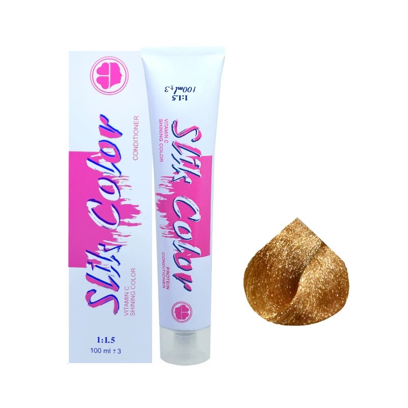 رنگ مو سلیک کالر شماره 8.5 (بسته 5 عددی - 5 تیوبی) حجم 100 میلی لیتر رنگ طلایی روشن
