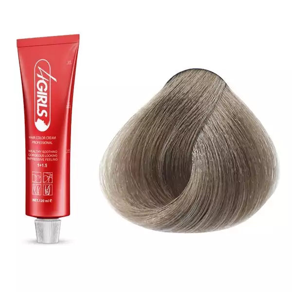 رنگ مو فورگرلز C7 رنگ بلوند دودی متوسط 120ml