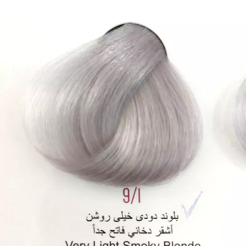 رنگ مو انزو سری دودی .بلونددودی خیلی روشن 9.1