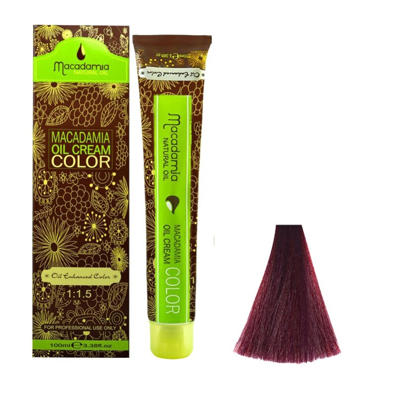 رنگ مو ماکادامیا شماره 6.20 حجم 100 میلی لیتر رنگ بلوند شرابی تیره