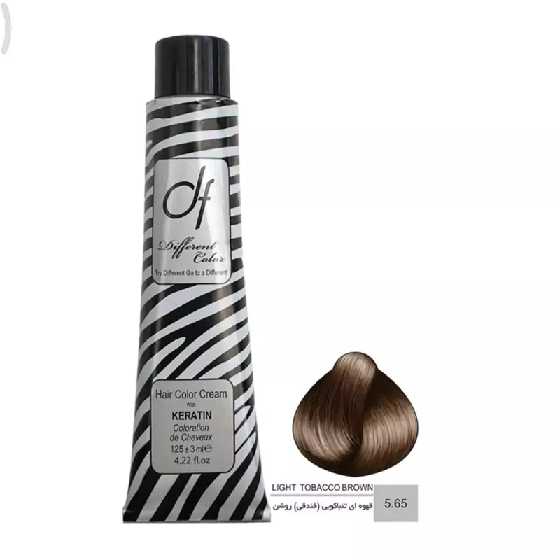 رنگ مو دیفرنت شماره 5.65 حجم 125 میلی لیتر رنگ فندقی روشن