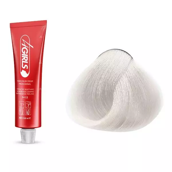 رنگ مو فورگرلز C10 رنگ بلوند دودی خیلی خیلی روشن 120ml