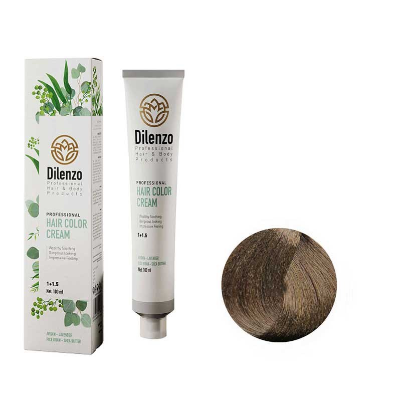رنگ مو دیلنزو 5I رنگ قهوه ای زیتونی روشن 100ml