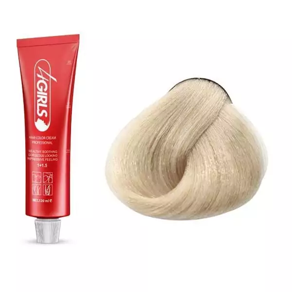 رنگ مو فورگرلز S9 رنگ بلوند شنی خیلی روشن 120ml