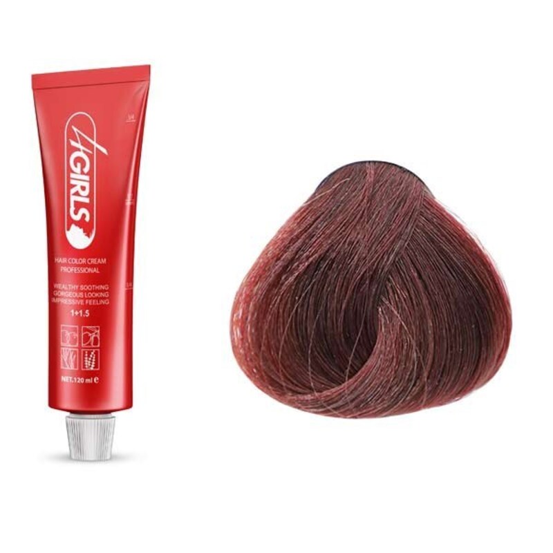 رنگ مو فورگرلز RU7 رنگ بلوند قرمز یاقوتی متوسط 120ml