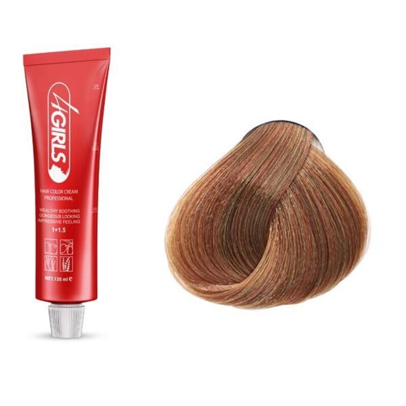 رنگ مو فورگرلز R7 رنگ بلوند مسی متوسط 120ml
