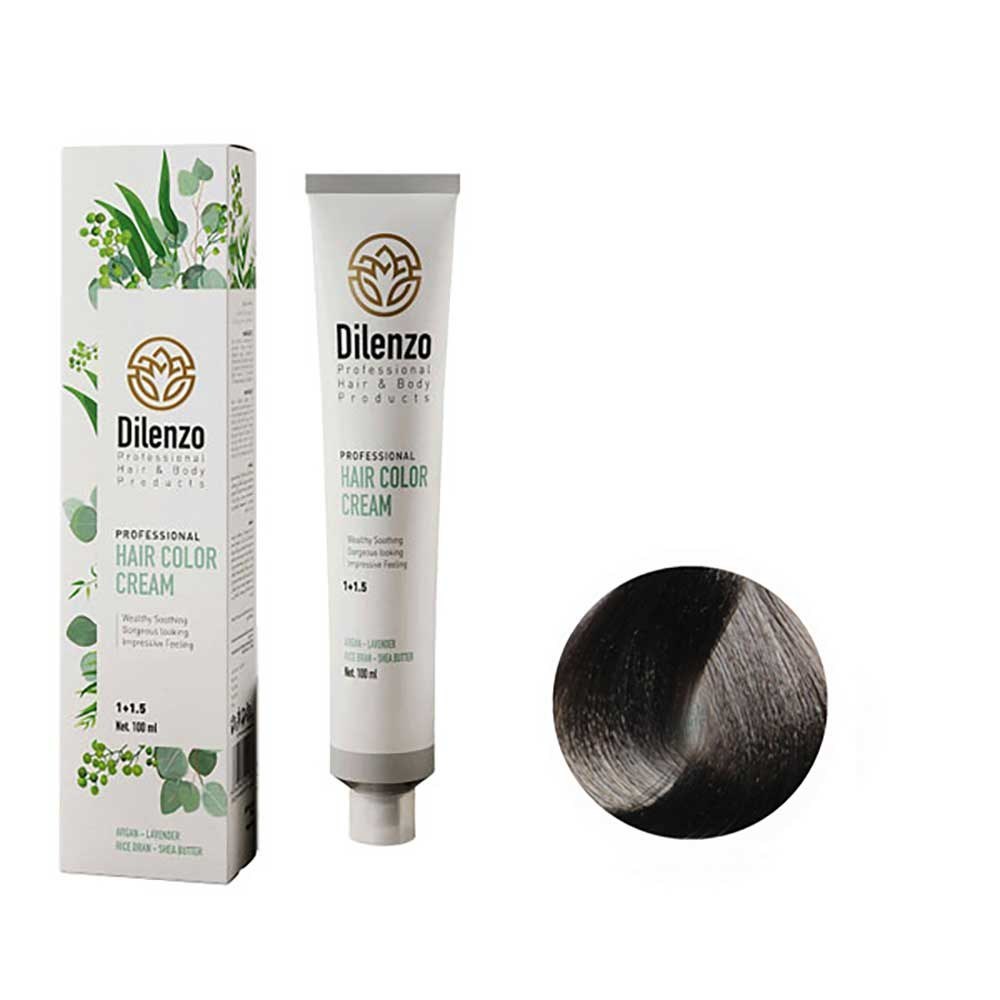 رنگ مو دیلنزو 5C رنگ قهوه ای خاکستری روشن 100ml