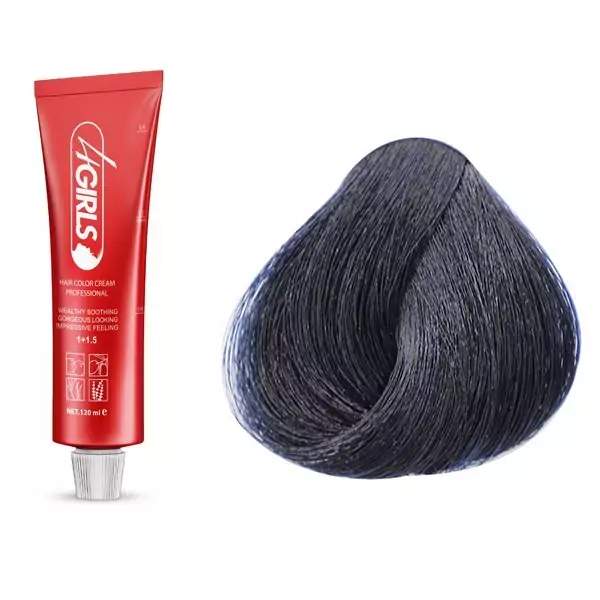 رنگ مو فورگرلز C1 رنگ مشکی پر کلاغی 120ml