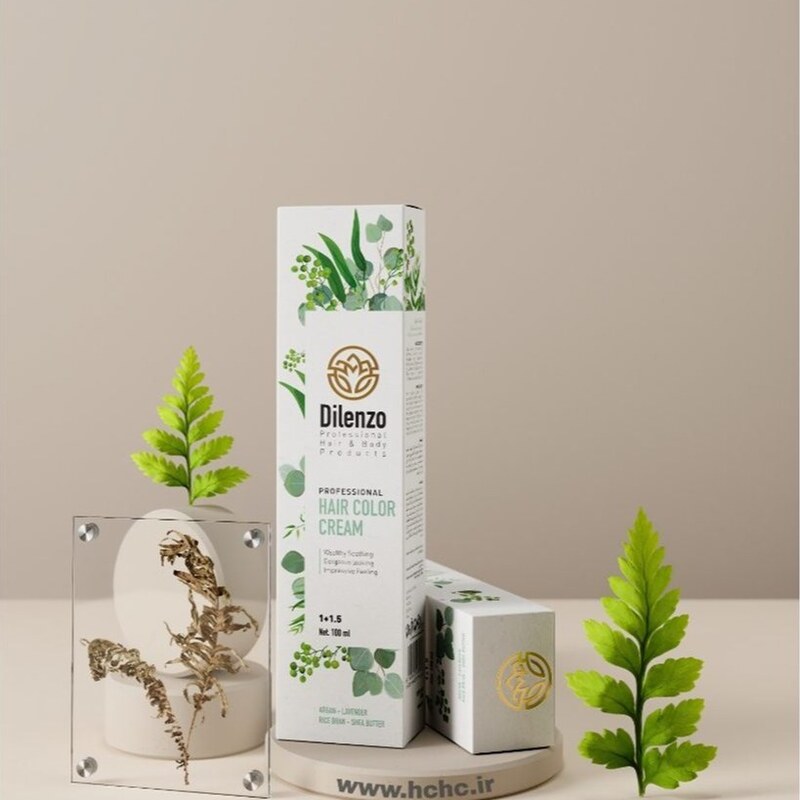 رنگ مو دیلنزو 5HA رنگ قهوه ای فندقی روشن  100ml