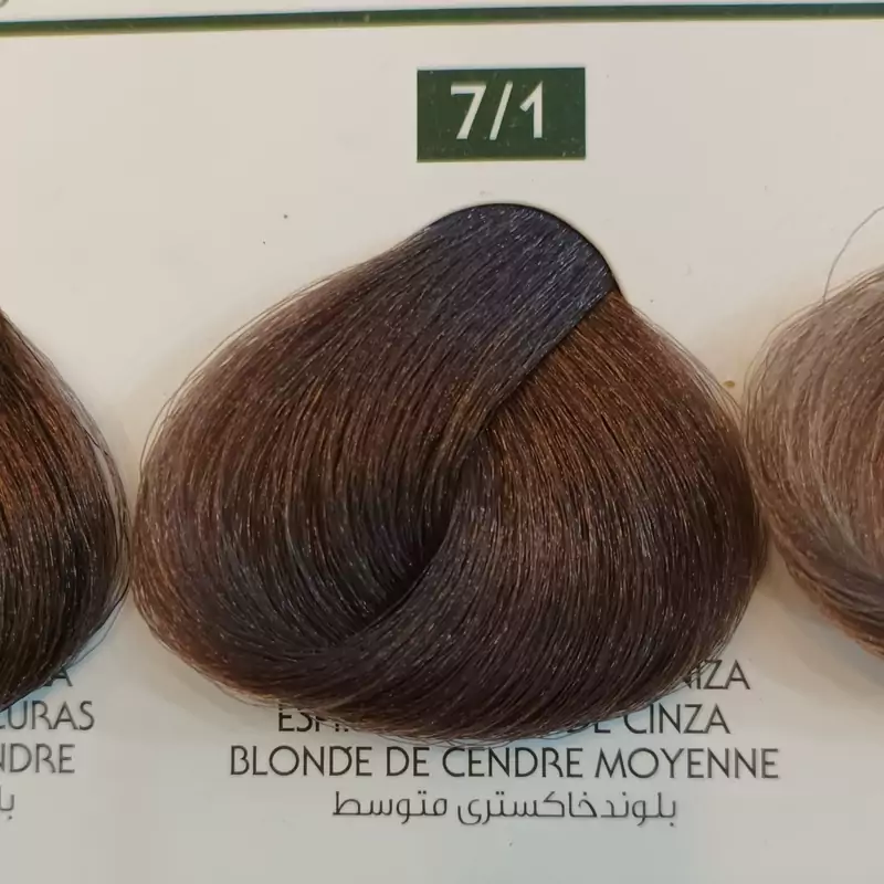 رنگ مو نچرال بلوند خاکستری متوسط medium ash blonde